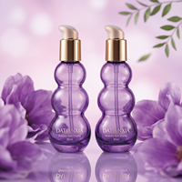Vente en gros usine – Flacon pompe en verre de 85 ml de forme irrégulière, vide, pour cosmétiques et soins de la peau, emballage en vrac, faible MOQ