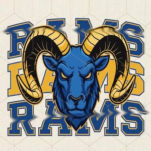 Parches Termoadhesivos Personalizados con Diseño de Equipo de Fútbol Americano Rams para Camisetas y Ropa Deportiva - Product Image 3