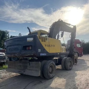Excavatrice sur pneus d'occasion coréenne VOLVO EW 160C EC290BL en bon état, conception originale, excavatrice d'occasion en Chine - Product Image 1