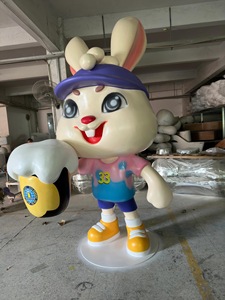 Figura su misura statua scultura statua statua su misura all'aperto centro commerciale rosa <span class=keywords><strong>pantera</strong></span> scultura animale - Product Image 3