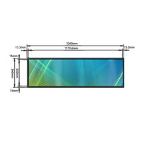 Écran de barre étiré pour point de vente, 24,5 pouces, 1920x540, Android 10, 2 Go 32 Go, LCD BOE, pour animation, éducation, avec CMS à distance, direct usine