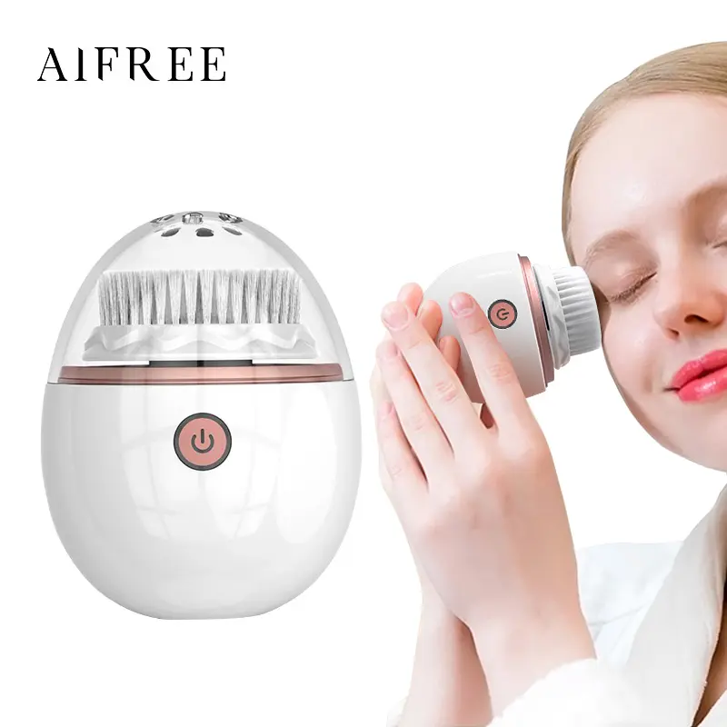 New Products Waterproof Ultrasonic Electric Facial Brush Exfoliating And Massage electronic Ali selection Face Cleansing Brush