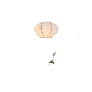 Lámpara colgante de seda de estilo japonés, ovalada, E27, Led, blanca, de un solo cabezal, para dormitorio, restaurante, casa de huéspedes - Product Image 5