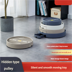 Plateau de <span class=keywords><strong>pot</strong></span> de <span class=keywords><strong>fleurs</strong></span> de jardin à <span class=keywords><strong>roulettes</strong></span>, robuste et stable, avec un design texturé en relief minimaliste, résistant et épais - Product Image 2