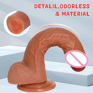 थोक छूट मानक जूगुएट यौन सुरक्षित सिलिकॉन मैनुअल डिल्डो वाटरप्रूफ और महिला के लिए यथार्थवादी डिल्डो सेक्सी खिलौना साफ करने में आसान - Product Image 4