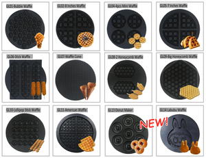 Máquina para Hacer Waffles Belgas, Equipo <span class=keywords><strong>de</strong></span> Cocina en Oferta, Placa Antiadherente Intercambiable <span class=keywords><strong>de</strong></span> 7 Pulgadas, Máquina Eléctrica Comercial para Hacer Waffles - Product Image 6