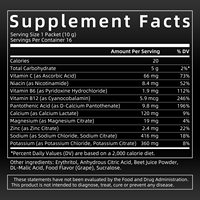 Poudre d'électrolytes sans sucre en sachets, mélange de boissons hydratantes avec vitamines B, calcium, zinc, marque privée, supplément nutritionnel sportif cétogène