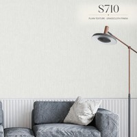 Papier peint gris lavande à grain de toile de jute fine, rouleau de revêtement mural en PVC de 42 pouces de large pour lambris mural, tons neutres