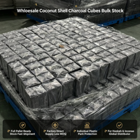 Charbon de coco 100% naturel à haute valeur calorifique pour chicha, disponible pour la carbonisation à haute température, idéal pour les salons de chicha.