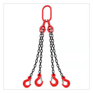 Ensemble de chaînes de levage en acier au manganèse, grade 80, 1-200 tonnes, avec anneau de suspension et crochet, modèle 2019071202, personnalisation disponible - Product Image 5