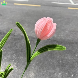 Fiori Artificiali: Margherite e Tulipani Fatti a Mano con Stelo Ritorto per Decorazioni Domestiche, Negozi di Fiori e San Valentino - Product Image 6
