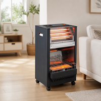 Chauffage mobile d'intérieur de type armoire, gaz et électrique, homologué CE, pour maison, atelier, usage hivernal, directement de l'usine