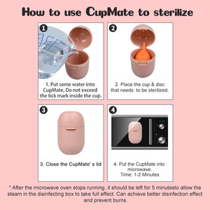 Estuche de Esterilización Ecológico para Copas Menstruales, Calentamiento por <span class=keywords><strong>Microondas</strong></span> a Alta Temperatura, Caja de Limpieza para Copas Menstruales Furuize Cupmate - Product Image 6