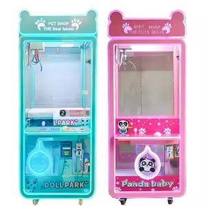 Machine d'arcade attrape-poupées à monnayeur très populaire, nouveau jeu vidéo commercial entièrement transparent, très apprécié des enfants - Product Image 4