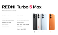 Nouveau Smartphone REDMI Turbo5 Series 2026 Original, Écran AMOLED Dimensity 120Hz 5K Super Sunlight, Charge Rapide 100W