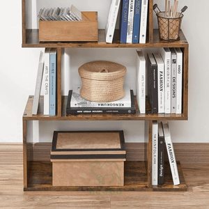 Estantería Moderna de Bambú de 5 Niveles, Ecológica y Hecha a Mano, con Estantes de Almacenamiento para Sala de Estar y Oficina en Casa - Product Image 5