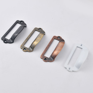 Poignée de meuble rectangulaire en alliage de zinc, tirette de tiroir de style traditionnel, placage durable - Product Image 4