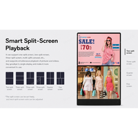 Écran LCD tactile intérieur de 65 pouces, écran LCD de kiosque 1080HD, totem publicitaire, affichage sur pied, pour magasin de détail, ascenseur