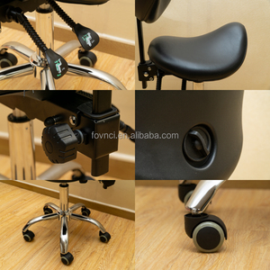 Rotolo di sull'immagine <span class=keywords><strong>per</strong></span> lo zoom in Sella Nera Sgabello Sedia di Massaggio Regolabile Girevole Idraulico Alzata A Gas Sgabello Ergonomico di Rotolamento - Product Image 2