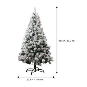 60cm Arbre De Noël Blanc Flocage Flocon De Neige Arbre De Noël Décoration Ornements Décoration De Bureau Shopping - Product Image 4