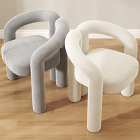 Chaises en tissu velours à éponge hautement élastique, design sans cadre, vente directe d'usine, chaise de salon