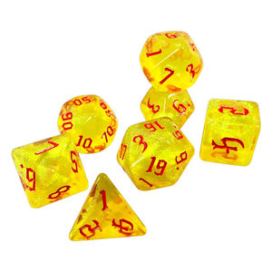 Meilleur populaire nouvelle version usine chine Double couleur paillettes 7 pièces jeu de dés RPG mdn jeu de société <span class=keywords><strong>Warhammer</strong></span> - Product Image 5