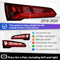 Nueva Luz Trasera LED para Auto Audi Q5 2018-2024 12V OLED con Animación Dinámica de Señalización, Luz de Freno Trasera y Reversa