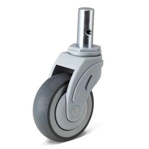 Roulette d'équipement hospitalier de 4 pouces Roulette Hopital Lockable 100mm TPR Medical Casters Wheel - Product Image 3