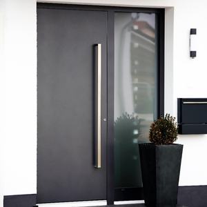 ประตูเหล็กนิรภัยแบบ Pivot สไตล์อเมริกัน คุณภาพสูง สำหรับบ้าน ประตูทางเข้าด้านหน้า - Product Image 3