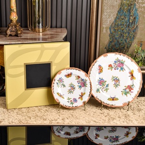 Juego de Platos de Porcelana con Diseño Floral de Mariposas, Vajilla Decorativa de Porcelana Fina para Decoración de Mesa de Boda, Venta al Por Mayor - Product Image 2
