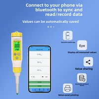 Medidor de pH para Pruebas de Acidez y Alcalinidad en Alimentos y Masas, Pantalla Retroiluminada, Alta Sensibilidad 0.05pH, Detector de Humedad