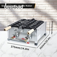 Nouvelle Machine à Gaufres Professionnelle Commerciale en Acier Inoxydable Antiadhésive Facile à Utiliser pour Bar à Snacks
