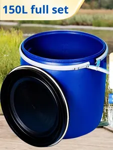 Extra dicke 200L quadratische Kunststoff-Doppel ring trommel mit offenem Deckel 9,5 kg Schmier mittel abfall Flüssigkeit Bruchs ichere Diesel-Chemie trommel - Product Image 4