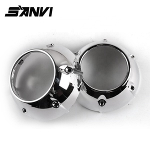 SANVI Newest Car Accessories Vehicle Headlight Projector Lens GTI Shrouds Car Parts 3.0 Inch Lens Cover Bi Xenon Projector Lens - Product Image 3
