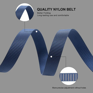 Cinturón Táctico de Nylon para Hombre con Hebilla Automática sin Agujeros, Ideal para Senderismo, Golf, Trabajo y Uso Diario - Product Image 3