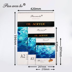 15 शीट 300gssm a2/a3/a4 कलाकार पेंटिंग ऐक्रेलिक पैड एसिड मुक्त वाटरकलर पैड तेल पेंटिंग के लिए - Product Image 5