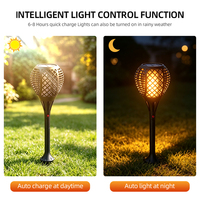 Lampe solaire LED 3W pour jardin, allée et pelouse, étanche IP65, en ABS, à température de couleur réglable, à intensité variable, à piquer dans le sol