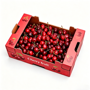 Boîtes en carton ondulé personnalisées imprimées numériquement, recyclables, 1 kg, pour cerises et <span class=keywords><strong>tomates</strong></span> cerises – Vente en gros - Product Image 4