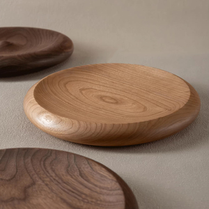 Quả Óc Chó Màu Đen Gỗ Vòng Tấm Thủ Công Snack Khay Cho Các Loại Trái Cây Các Loại Hạt Phục Vụ Đa Năng Bằng Gỗ Các Món Ăn Cho Nhà Bếp - Product Image 2