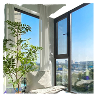Puertas y Ventanas Abatibles SUNGYE Modernas de Aluminio con Rotura de Puente Térmico, Doble Vidrio Templado, Insonorizadas, para Casa o Villa