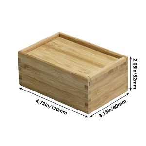 Hộp gỗ nhỏ hộp lưu trữ Đính với đầu trượt cho hàng thủ công tự làm - Product Image 5