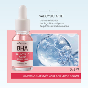 KORMESIC - Suero Facial Iluminador con Vitamina C al por Mayor, 15 ml, Ácido Salicílico, Ácido Hialurónico, Retinol Hidratante, Esencia Antiarrugas - Product Image 3