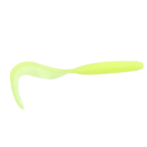 Señuelo de pesca de cola de hoz, suave, de silicona, rojo brillante, de 10 cm, para agua dulce, paquete de 6 - Product Image 5