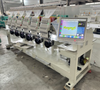 Machine à broder industrielle de haute qualité, prix imbattable, GALAXY, haute vitesse, 15 aiguilles, 6 têtes, personnalisable, pour chapeaux, vêtements, chaussures, sacs, sweats à capuche