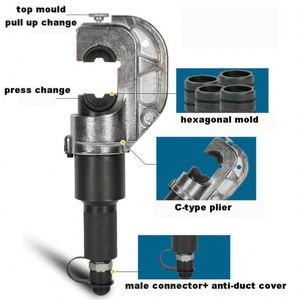 เครื่องมือจีบสายไฮดรอลิก <span class=keywords><strong>FYQ</strong></span> หัวจีบสายไฟสำหรับงานก่อสร้างระบบไฟฟ้า ใช้งานด้วยปั๊มไฮดรอลิกไฟฟ้า - Product Image 5