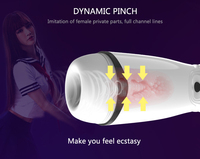 Eros Silikon-Masturbator Wasserdicht USB-Aufladbar Erwachsenen-Sexspielzeug für Männer Valentinstag Individuelles Feiertagsgeschenk