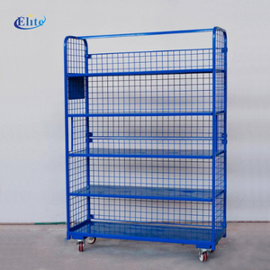 Zware transportwagen, opvouwbare magazijnkooi, logistieke transportkar - Product Image 2