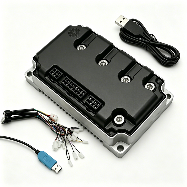VOTOL EM85 Programmable 48V 60V 72V 85A72300S Sine Wave Controller Suitable for Electric Scooter 1000W-2000W Motor Controller