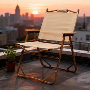 Chaise de camping portable légère, cadre en aluminium robuste, pliage rapide en 1 seconde, ergonomique et stable pour les événements en plein air, la plage et les pique-niques - Product Image 2