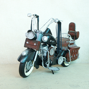 Mô Hình Xe Máy Harley Cổ Điển, Đồ Thủ Công Kim Loại Giảm Giá Mạnh 2021 Để Trang Trí Nhà Cửa, Mô Hình Xe Máy Vintatge - Product Image 3